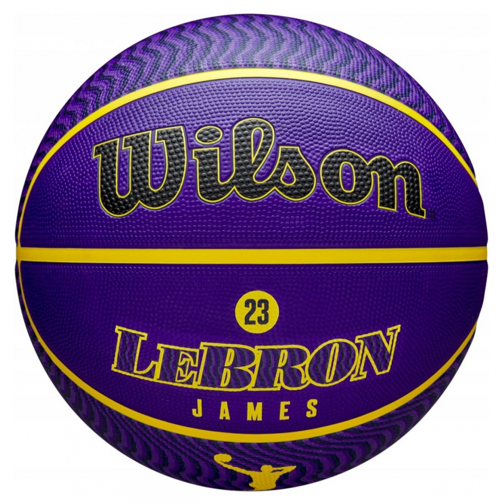 Баскетбольный мяч Wilson NBA Player Icon Lebron James Outdoor размер 7 резиновый оригинал  (WZ4027601XB)