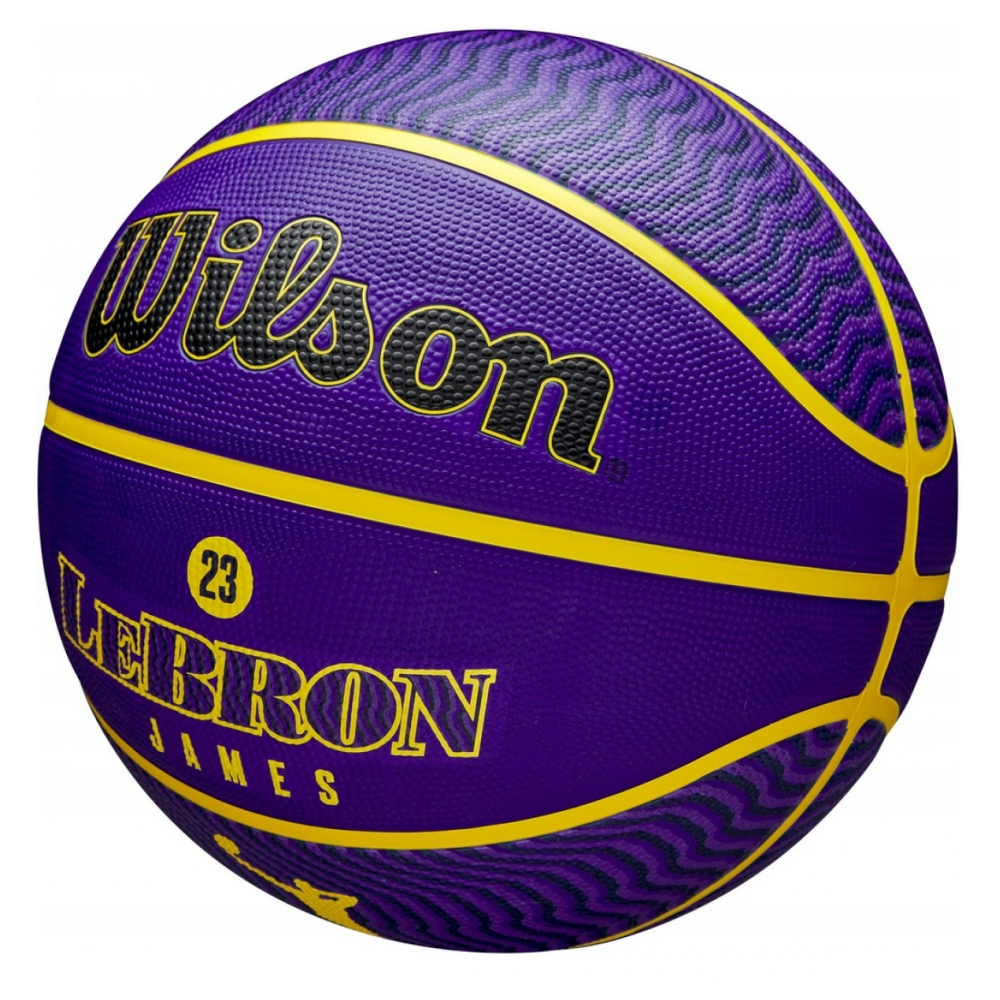 Баскетбольный мяч Wilson NBA Player Icon Lebron James Outdoor размер 7 резиновый оригинал  (WZ4027601XB)