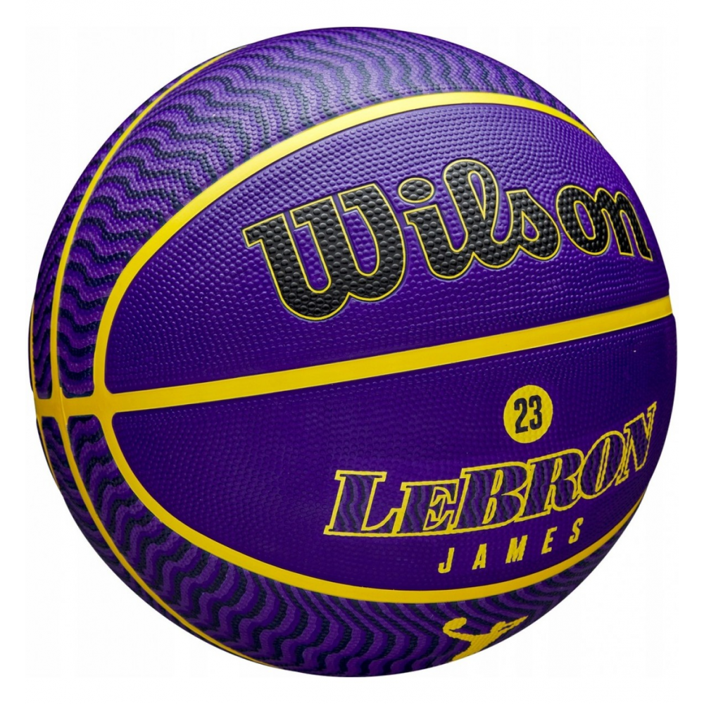 Баскетбольный мяч Wilson NBA Player Icon Lebron James Outdoor размер 7 резиновый оригинал  (WZ4027601XB)