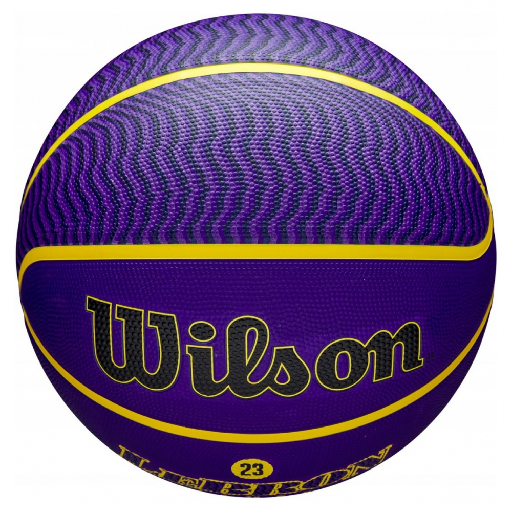Баскетбольный мяч Wilson NBA Player Icon Lebron James Outdoor размер 7 резиновый оригинал  (WZ4027601XB)