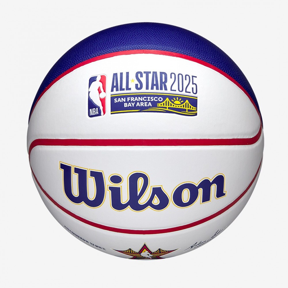 Мяч баскетбольный для афтографов Wilson NBA Team All Star Autographe размер 7 сувенирный (WZ4034101XB7)