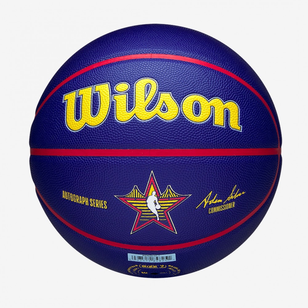 Мяч баскетбольный для афтографов Wilson NBA Team All Star Autographe размер 7 сувенирный (WZ4034101XB7)