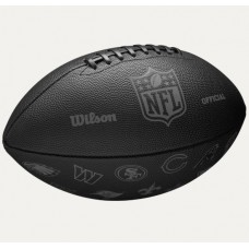 Мяч для американского футбола Wilson NFL Official 32 Team Logo Black оригинал (WF4015701XBOF)