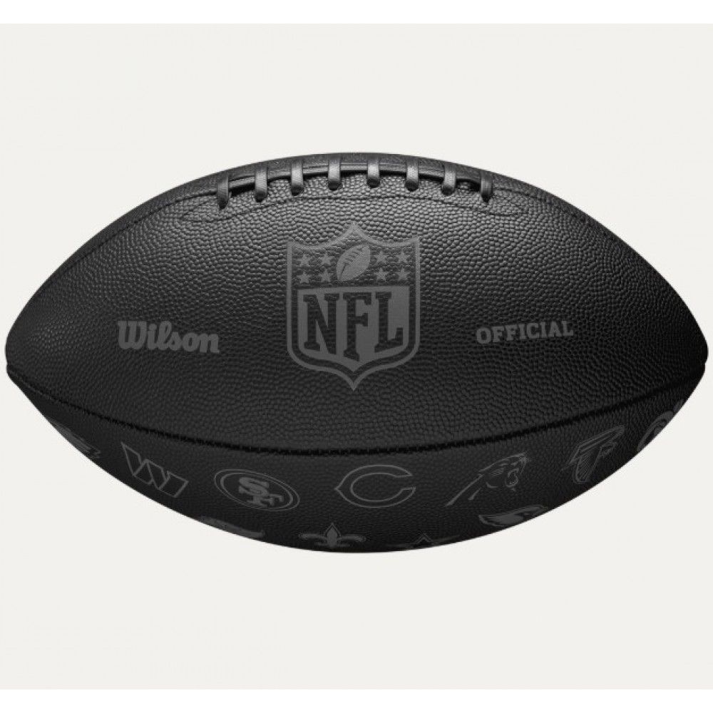 Мяч для американского футбола Wilson NFL Official 32 Team Logo Black оригинал (WF4015701XBOF)