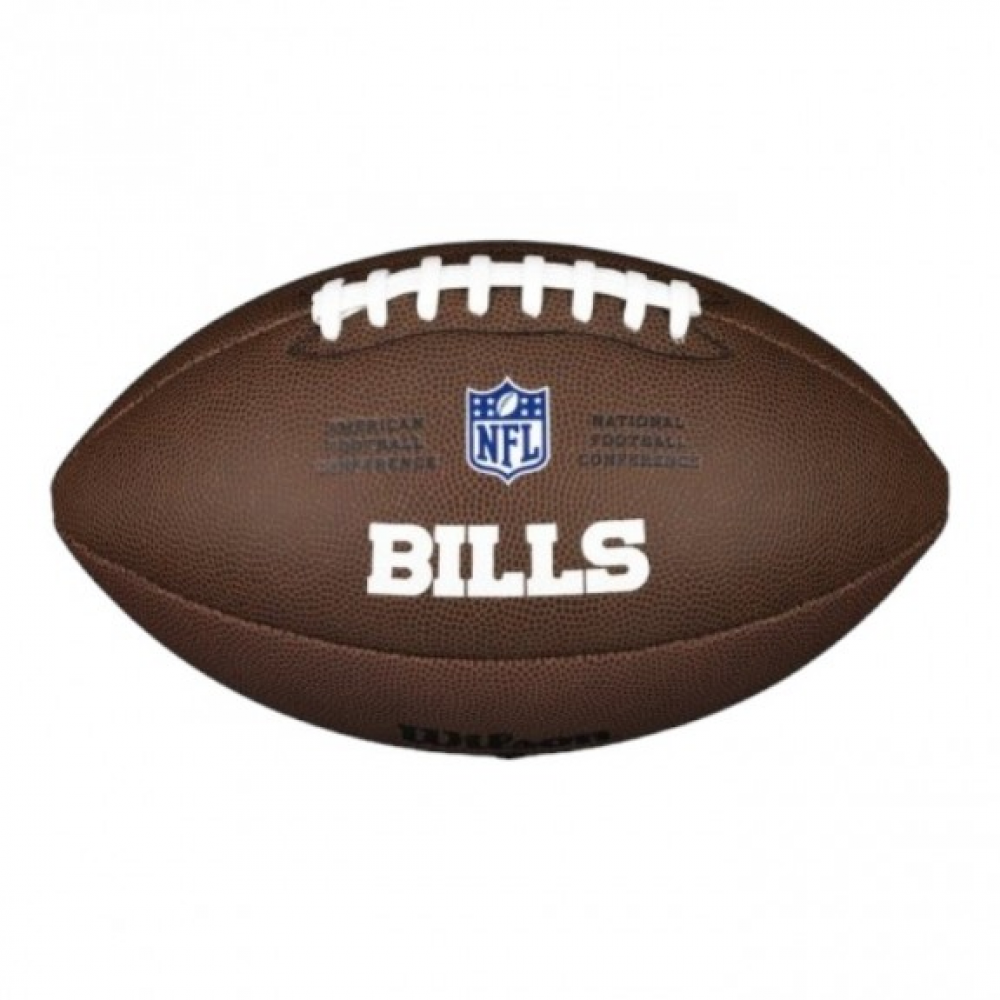 Мяч для американского футбола Wilson NFL Team Logo Buffalo Bills композитная кожа (WTF1748XBBF)