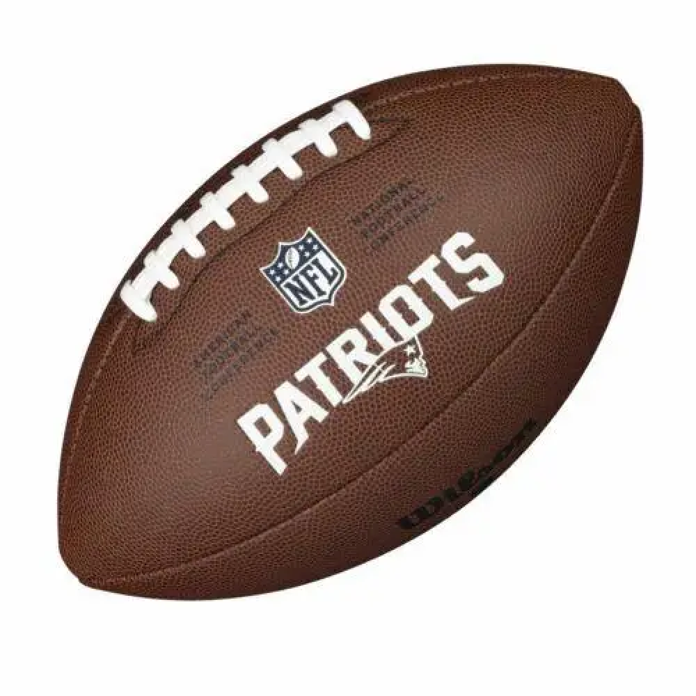 Мяч для американского футбола Wilson NFL New England Patriots композитная кожа (WTF1748XBNE)