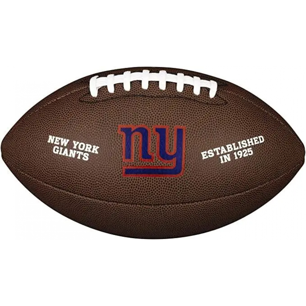 Мяч для американского футбола Wilson NFL New York Giants композитная кожа (WTF1748XBNG)