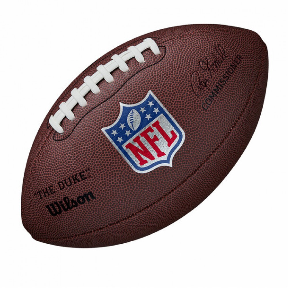 Мяч для американского футбола Wilson New NFL Duke R FB DEF композитная кожа (WTF1825XBBRS)