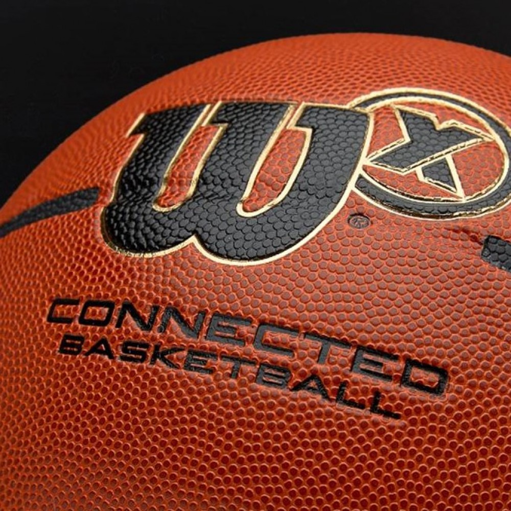 "Умный" мяч баскетбольный Wilson WX 295 Connected Basketball размер 7 композитная кожа (WTB0300ID) 