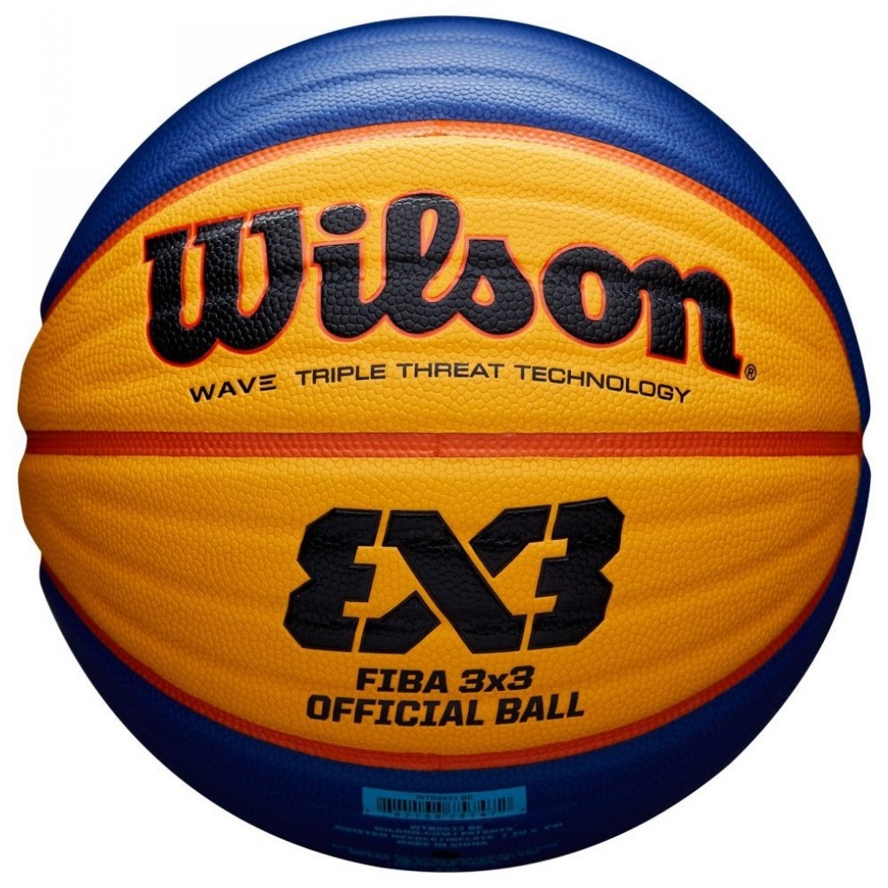 Баскетбольний мяч офіційний Wilson Official FIBA 3х3 Game Ball розмір 6 композитна шкіра оригінал (WTB0533XB)