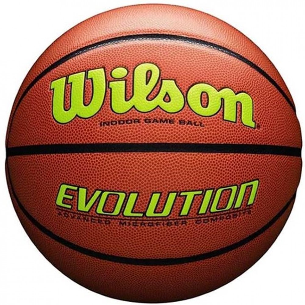 Мяч баскетбольный Wilson Evolution размер 7 композитная кожа коричневый (WTB0595XB0703)