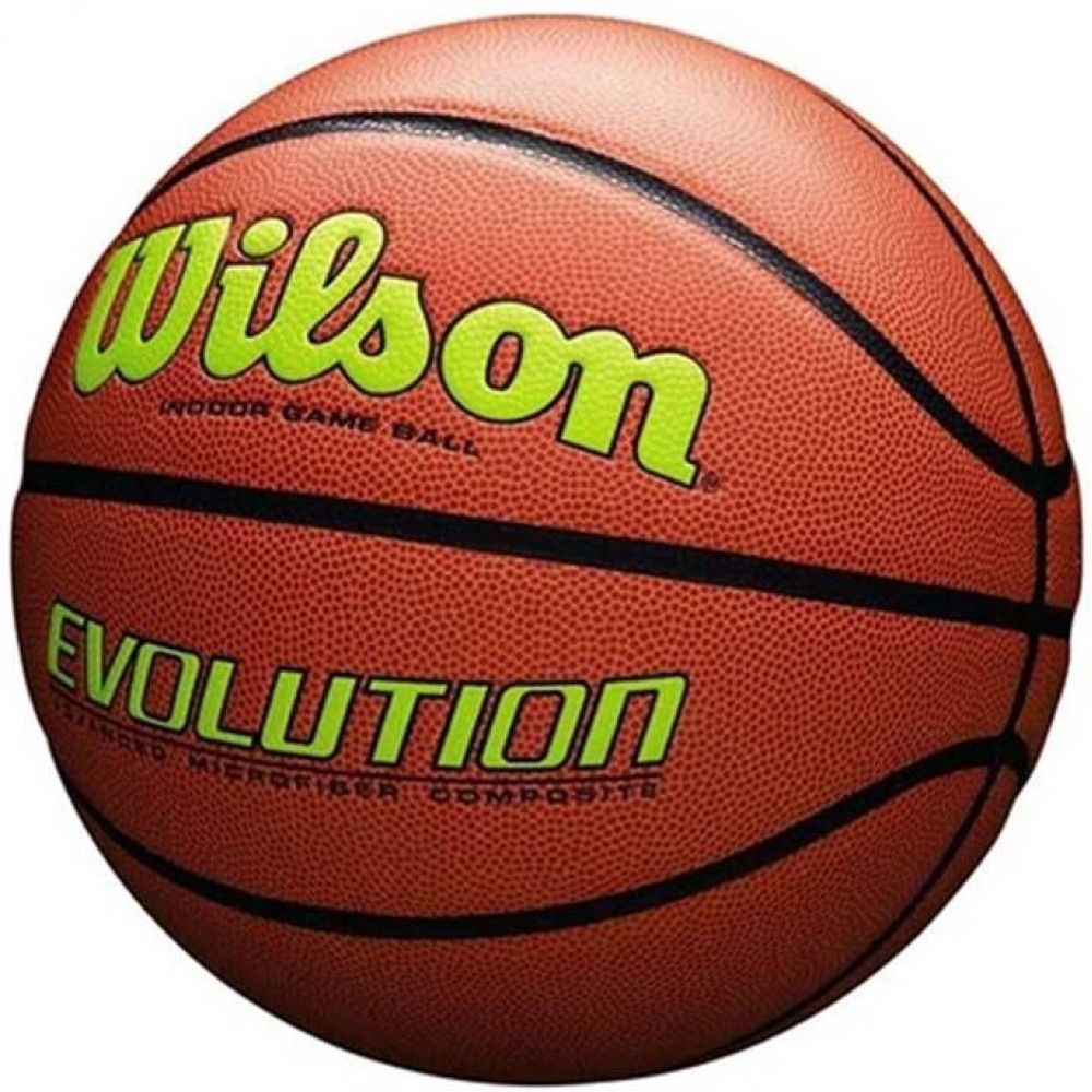 Мяч баскетбольный Wilson Evolution размер 7 композитная кожа коричневый (WTB0595XB0703)