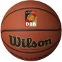 Мяч баскетбольный профессиональный Wilson Solution размер 7 композитная кожа для зала (WTB0616XBDBB)