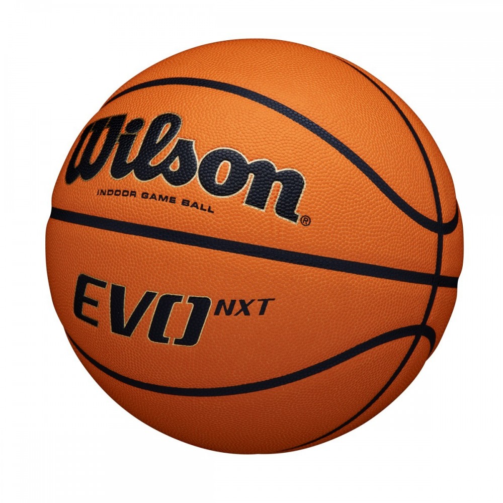 Мяч баскетбольный профессиональный Wilson Evo NXT FIBA Game Ball размер 6, 7 композитная кожа (WTB0965XB)