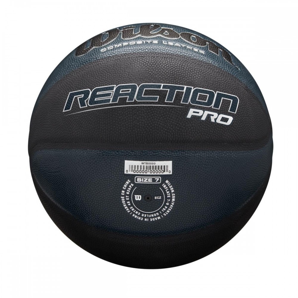 Мяч баскетбольный Wilson Reaction PRO размер 7 композитная кожа navy-black (WTB10135XB07)