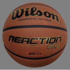 Мяч баскетбольный Wilson Reaction Pro размер 5, 6, 7 композитная кожа коричневый (WTB10137XB07)