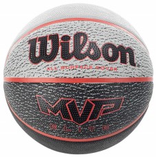 Мяч баскетбольный Wilson MVP Elite размер 7 резиновый для улицы-зала черно-серый (WTB1460XB07)