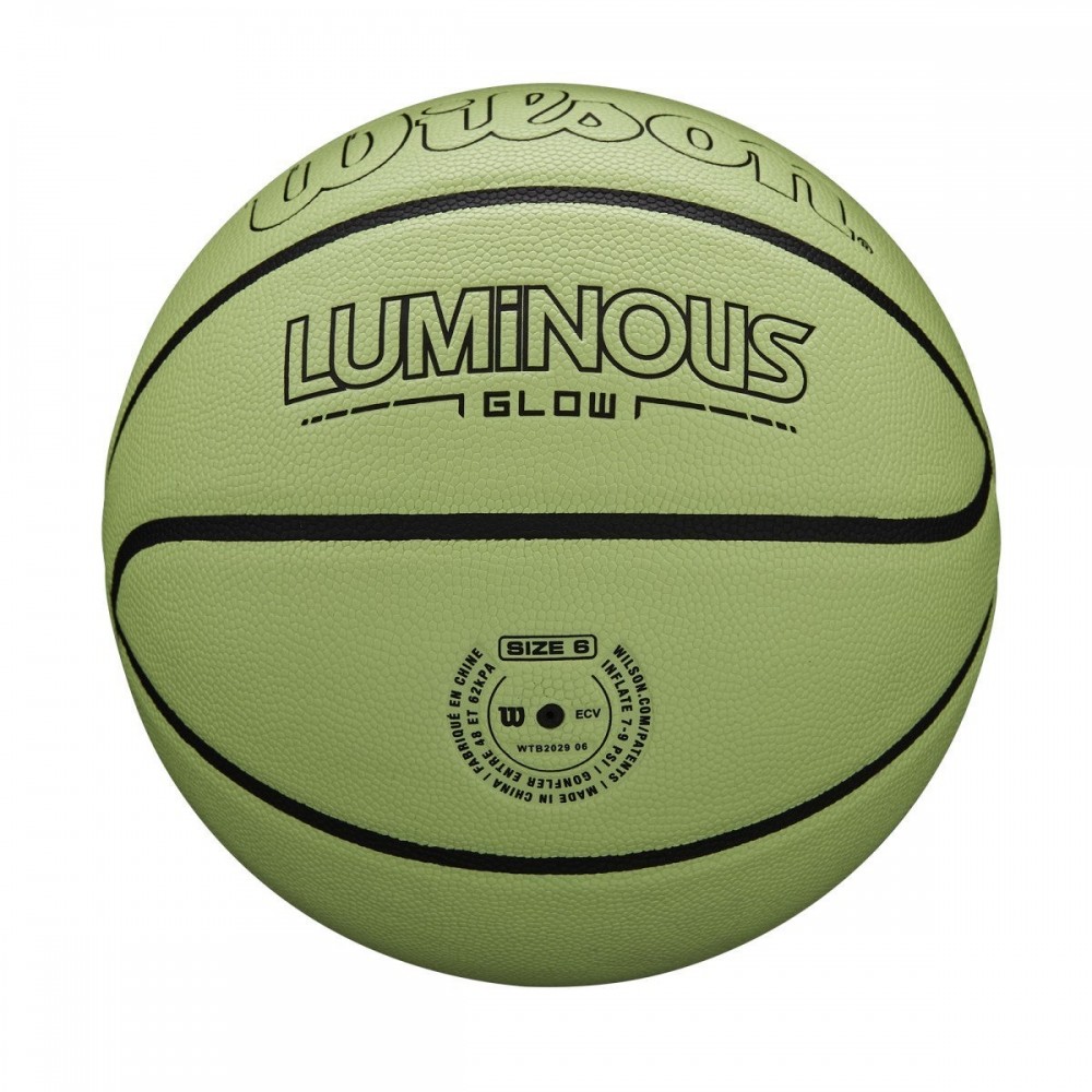 Светящийся в темноте баскетбольный мяч Wilson Luminous Glow Basketball размер 7 композитная кожа (WTB2028ID07)