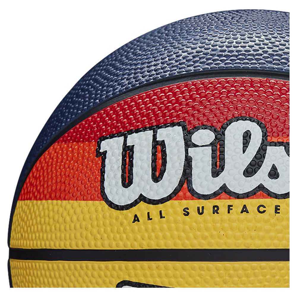 Мяч баскетбольный Wilson MVP Retro размер 7 резиновый для улицы-зала (WTB9016XB07)