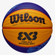 Мяч баскетбольный официальный Wilson Official FIBA 3х3 Paris Game Ball размер 6 композитная кожа (WZ1011502XB6F)