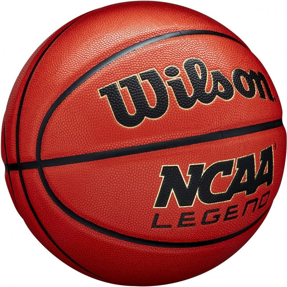 Баскетбольный мяч Wilson NCAA Legend размер 5, 6, 7 композитная кожа оригинал (WZ2007601XB5)