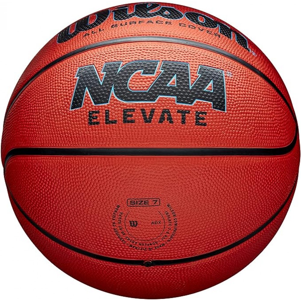Мяч баскетбольный Wilson NCAA Elevate Outdoor размер 5, 6, 7 резиновый для игры на улице оригинал (WZ3007001XB7)