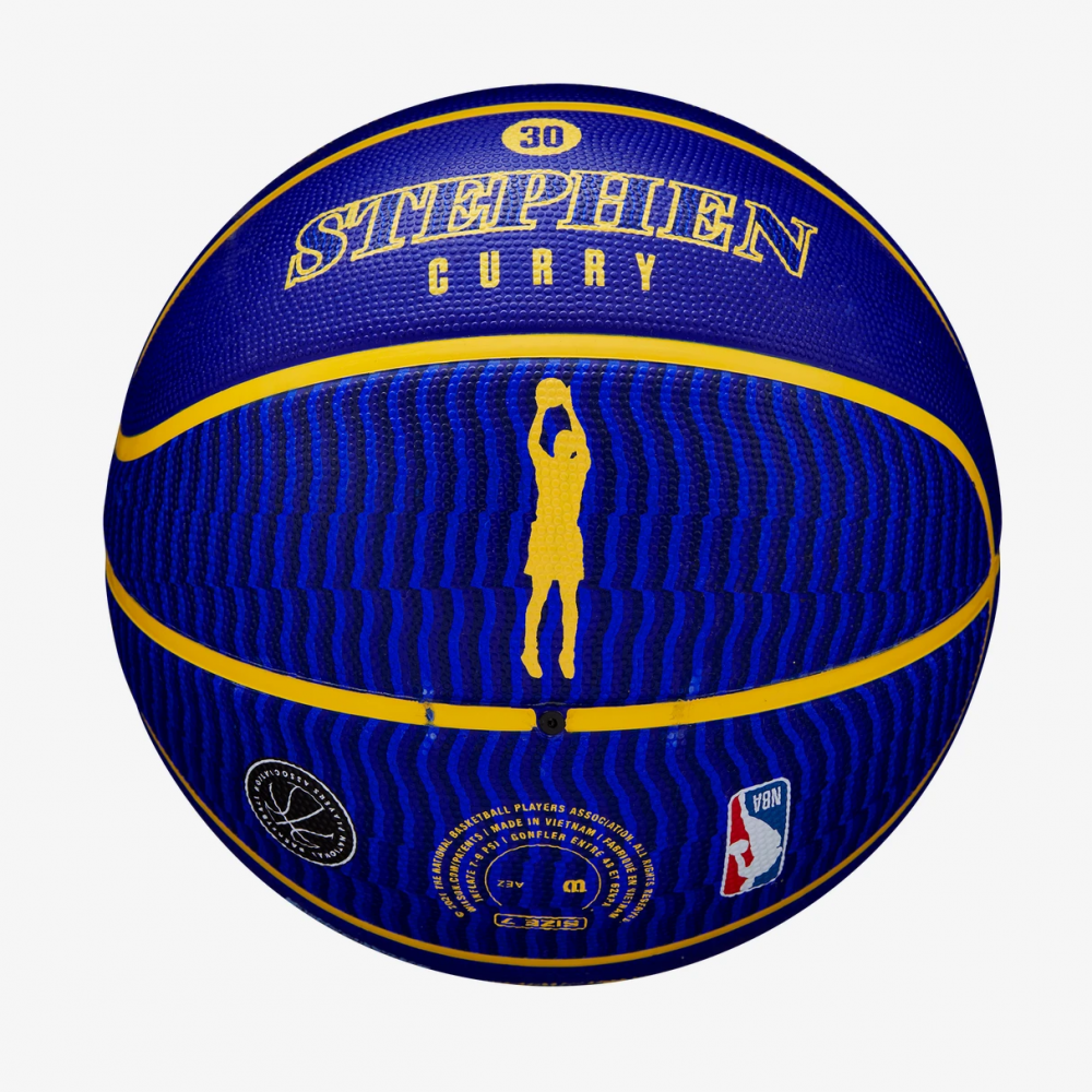 Мяч баскетбольный Wilson NBA Player Icon Stephen Curry Outdoor размер 7 резиновый (WZ4006101XB)