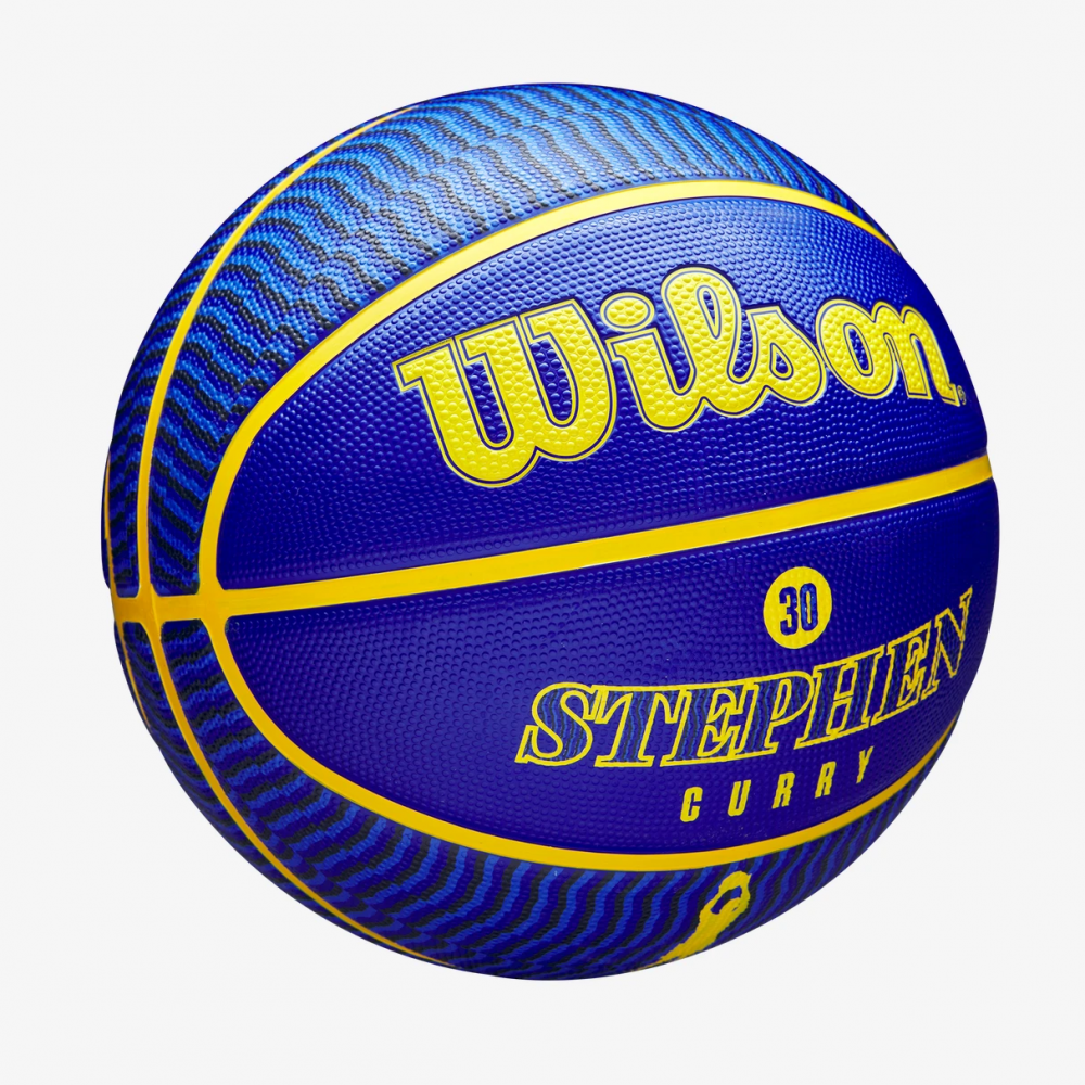 Мяч баскетбольный Wilson NBA Player Icon Stephen Curry Outdoor размер 7 резиновый (WZ4006101XB)