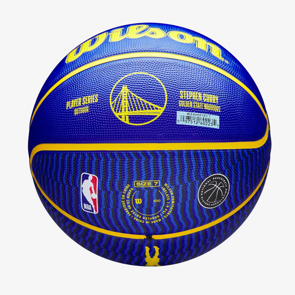 Мяч баскетбольный Wilson NBA Player Icon Stephen Curry Outdoor размер 7 резиновый (WZ4006101XB)