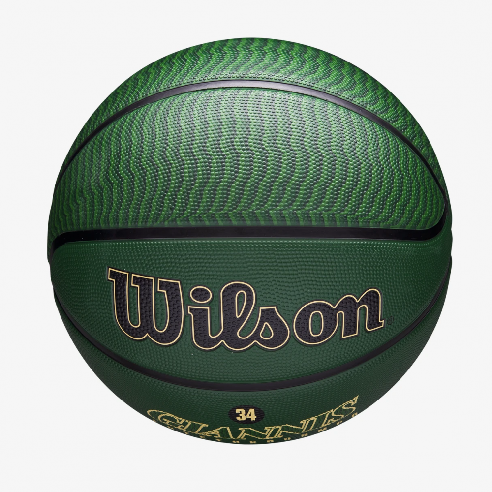 Мяч баскетбольный Wilson NBA Player Icon Giannis Antetokounmpo Outdoor размер 7 резиновый (WZ4006201XB)