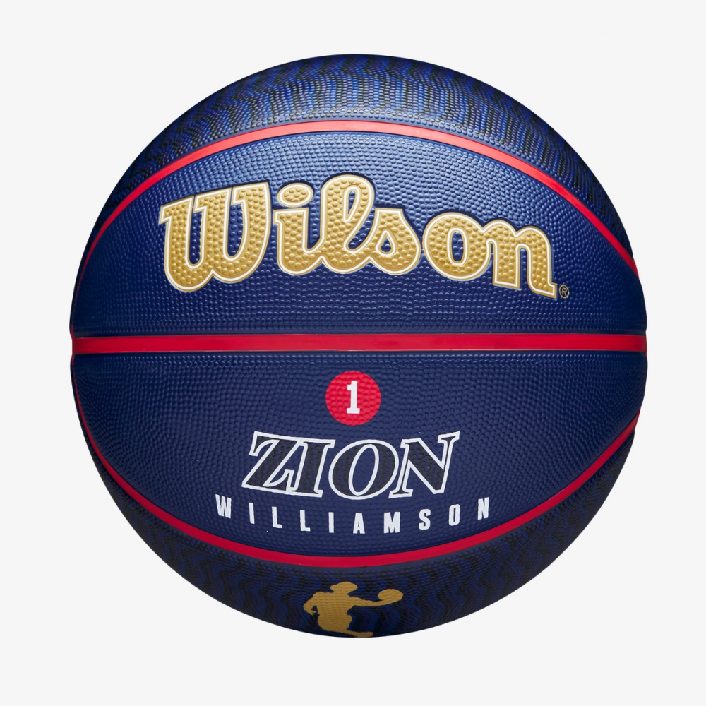Мяч баскетбольный Wilson NBA Player Icon Zion Williamson Outdoor размер 7 резиновый (WZ4008601XB)