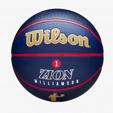 Мяч баскетбольный Wilson NBA Player Icon Zion Williamson Outdoor размер 7 резиновый (WZ4008601XB)