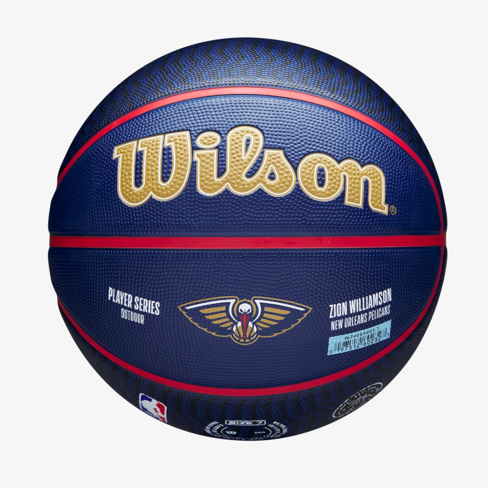 Мяч баскетбольный Wilson NBA Player Icon Zion Williamson Outdoor размер 7 резиновый (WZ4008601XB)