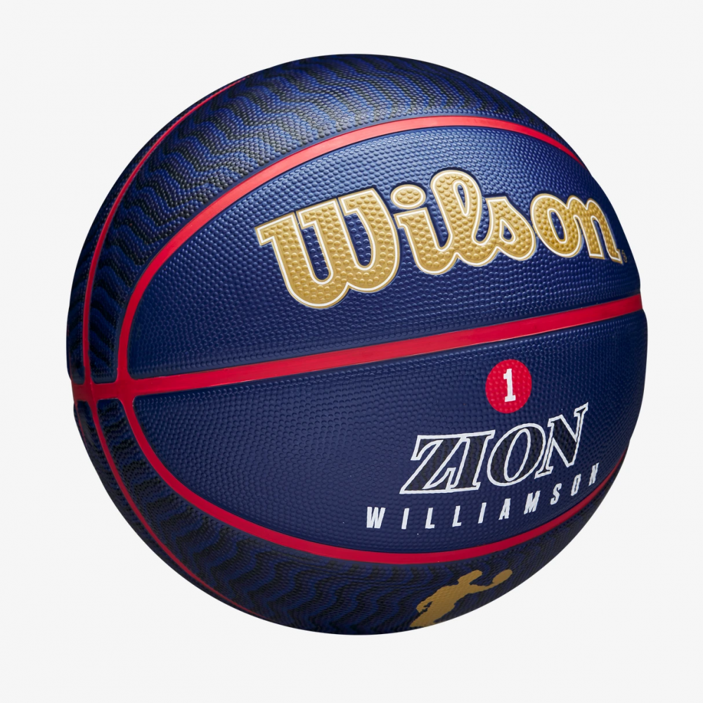 Мяч баскетбольный Wilson NBA Player Icon Zion Williamson Outdoor размер 7 резиновый (WZ4008601XB)
