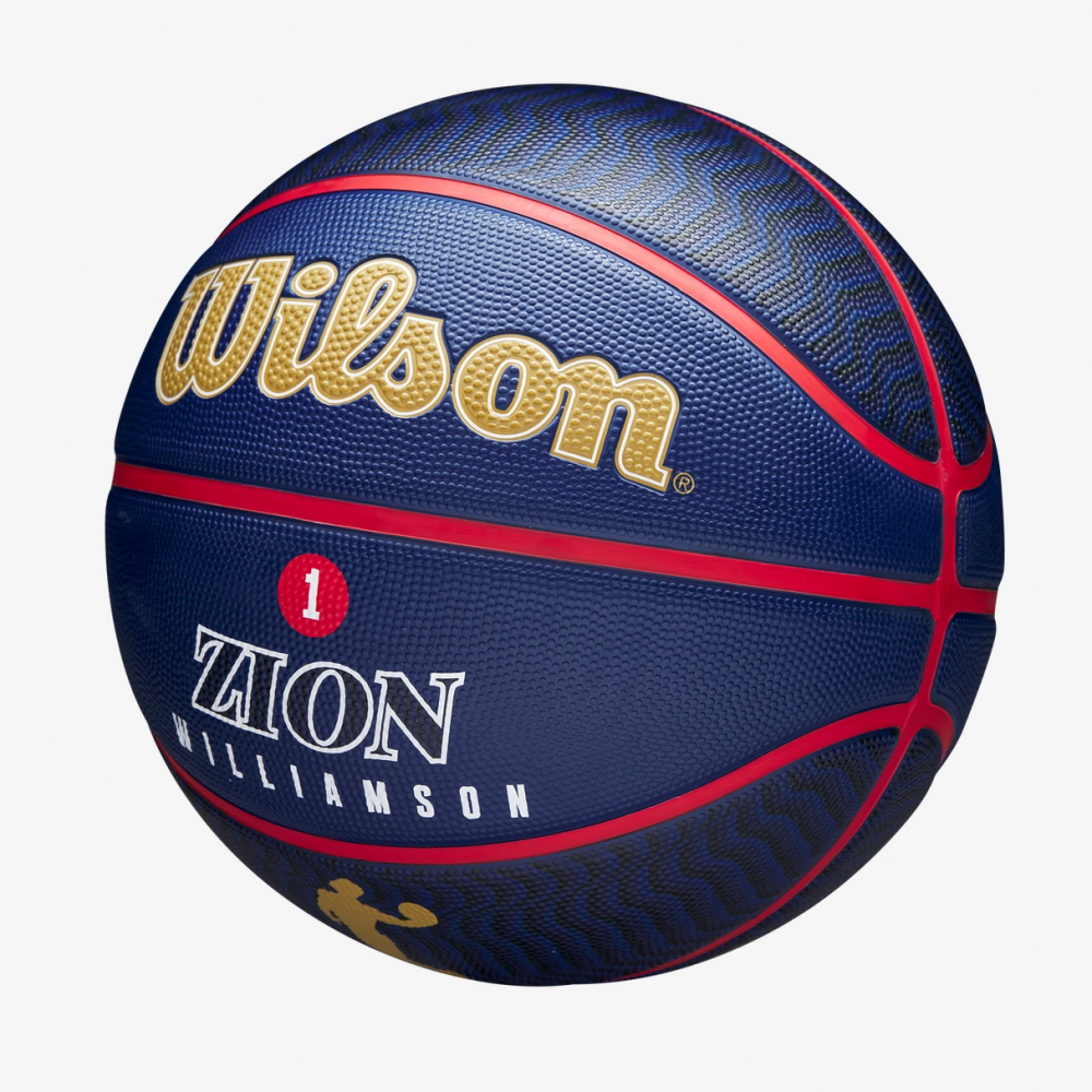 Мяч баскетбольный Wilson NBA Player Icon Zion Williamson Outdoor размер 7 резиновый (WZ4008601XB)