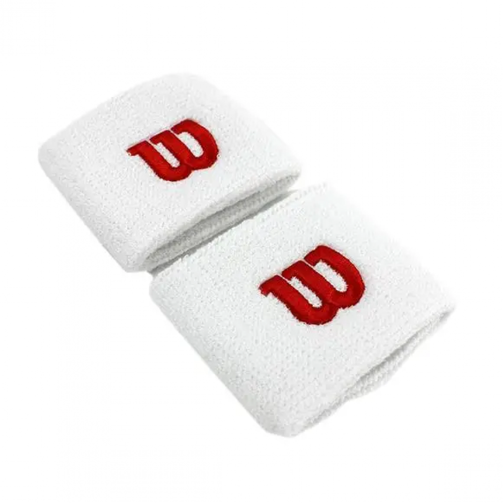 Напульсники спортивные Wilson Wristband 2 шт. белые (WR5602100)