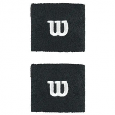 Напульсники спортивные Wilson Wristband 2 шт. чёрные (WR5602700)