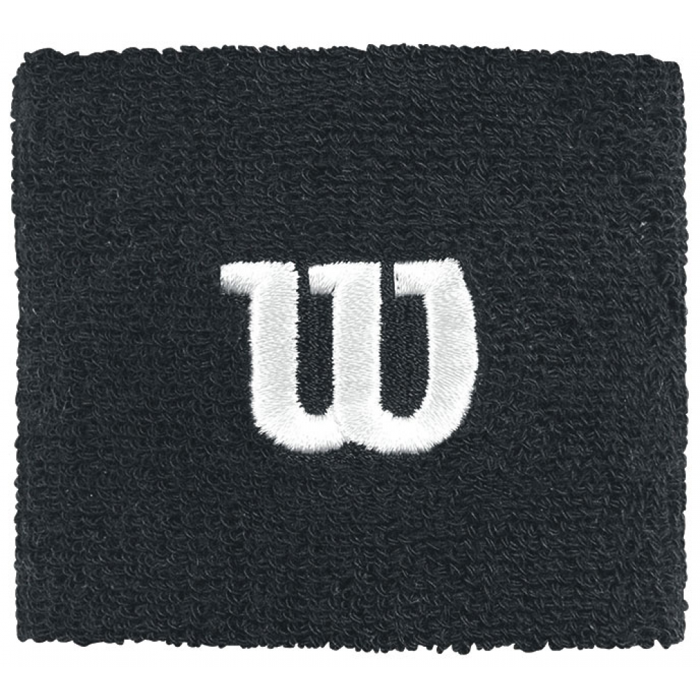 Напульсники спортивные Wilson Wristband 2 шт. чёрные (WR5602700)