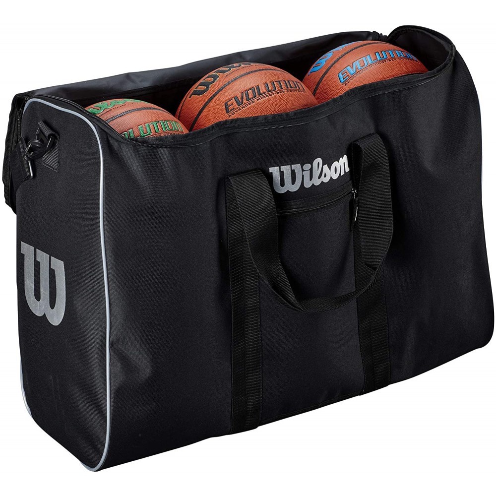 Сумка для спортивных мячей Wilson TRAVEL 6 BBALL BAG баскетбольных, футбольных, волейбольных и др. (WTB201960)