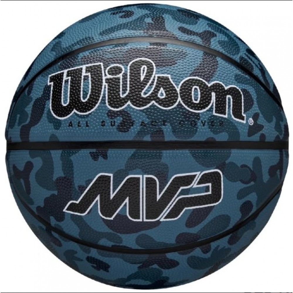 Баскетбольный мяч Wilson MVP Camo Basketball размер 5, 6, 7 резиновый для улицы-зала оригинал (WZ3018702XB7)