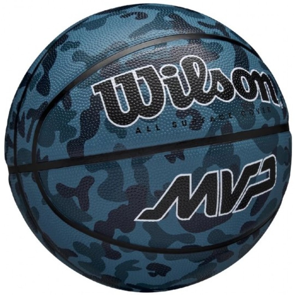 Баскетбольный мяч Wilson MVP Camo Basketball размер 5, 6, 7 резиновый для улицы-зала оригинал (WZ3018702XB7)