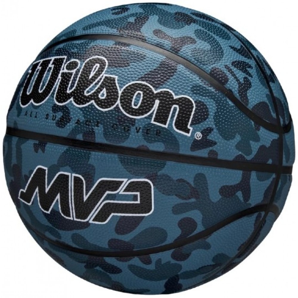 Баскетбольный мяч Wilson MVP Camo Basketball размер 5, 6, 7 резиновый для улицы-зала оригинал (WZ3018702XB7)