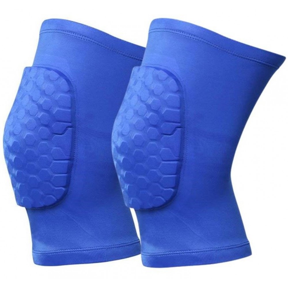 Наколенники баскетбольные 2 шт. Hex Knee Pads S-M-L спандекс-нейлон синий (3066)