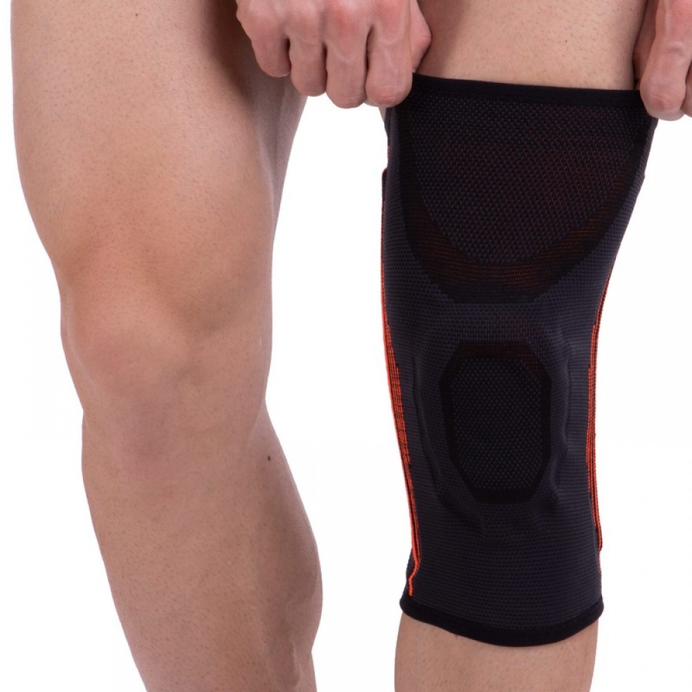 Наколенник-бандаж спортивный Knee Brace 1 шт. с силиконовым кольцом (9066)