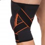 Наколенник-бандаж Knee Brace с силиконовым кольцом, ремнем и спиральными ребрами жесткости (718CA)
