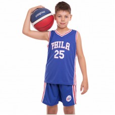 Форма баскетбольная детская Basketball Unifrom Philadelphia 76ers 25 (BA-0927)
