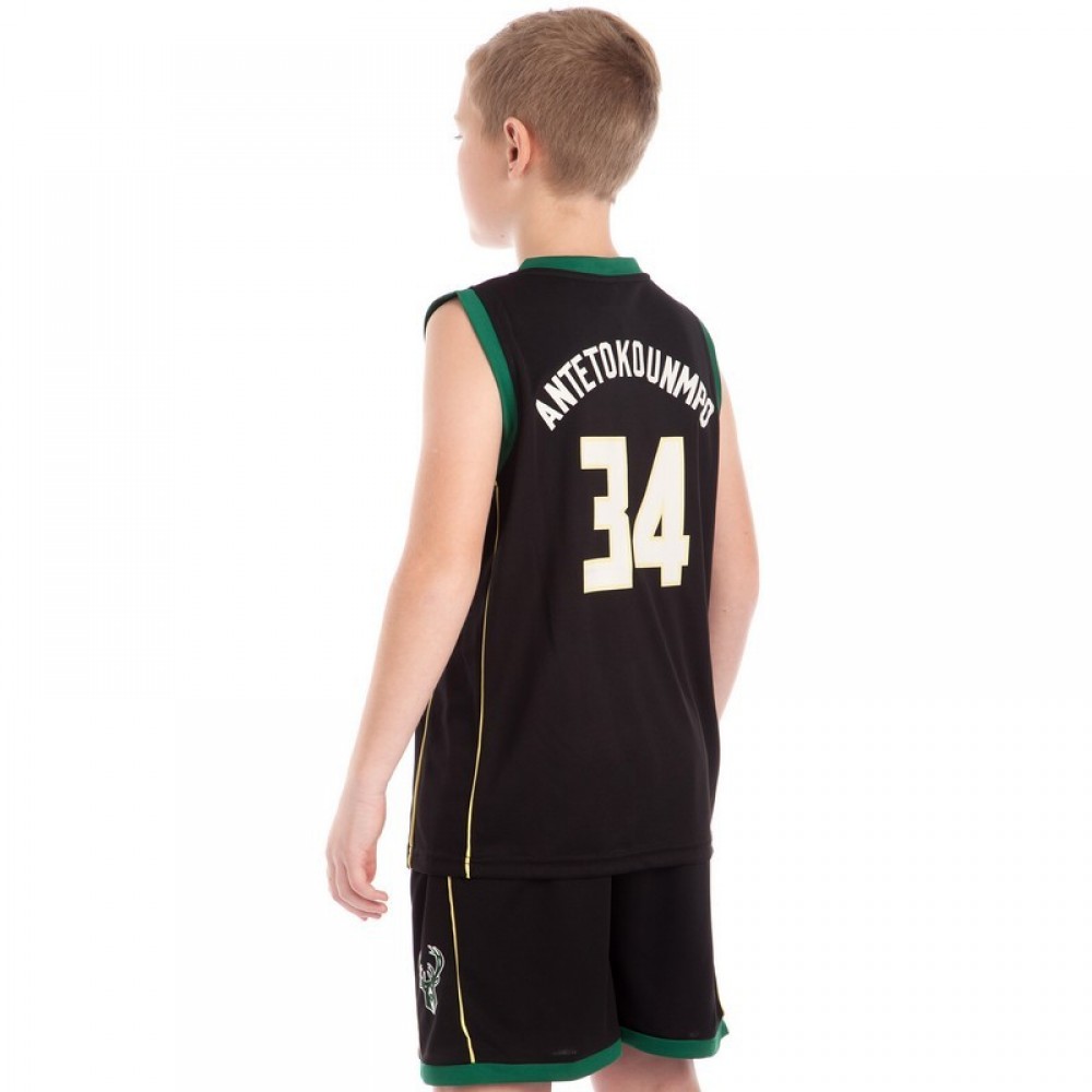 Форма баскетбольная детская Basketball Unifrom NBA Milwaukee Bucks (BA-0972)