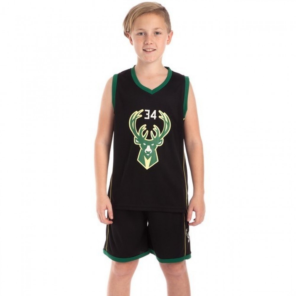 Форма баскетбольная детская Basketball Unifrom NBA Milwaukee Bucks (BA-0972)