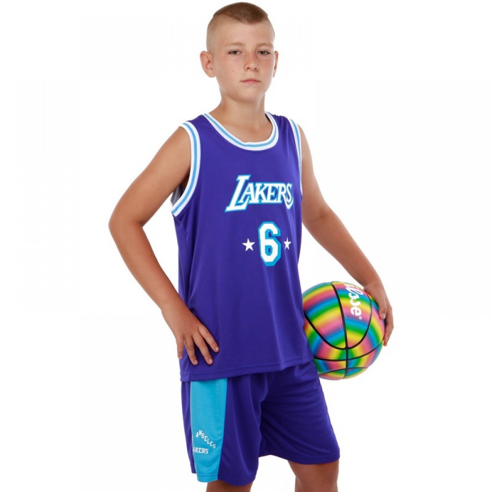 Форма баскетбольная детская Basketball Unifrom Lakers 6 (BA-9970)