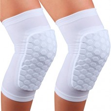 Наколенники баскетбольные 2 шт. Basketball Hex Knee Pads Pro белые (ВС-0528)